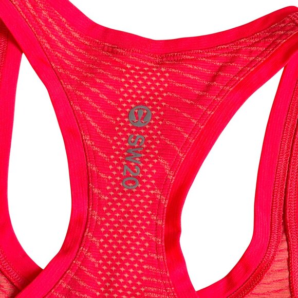 Lululemon Swiftly Speed Racerback *SeaWheeze Illusion Flare / Florid Orange - 2 - Picture 5 of 11